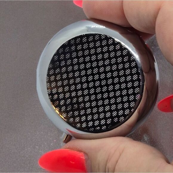 Alice in Wonderland Pill Box Medicine Mini Steel Case Mirrored Travel Purse Size - Picture 3 of 7